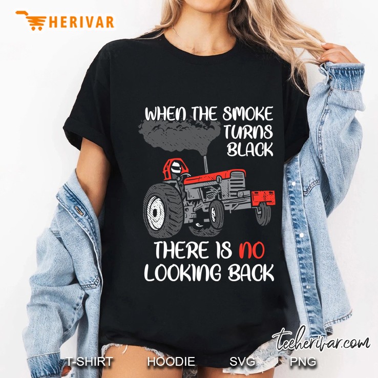 Smoke Turns Black Tractor Pulling Power Pulling Ladies Tee