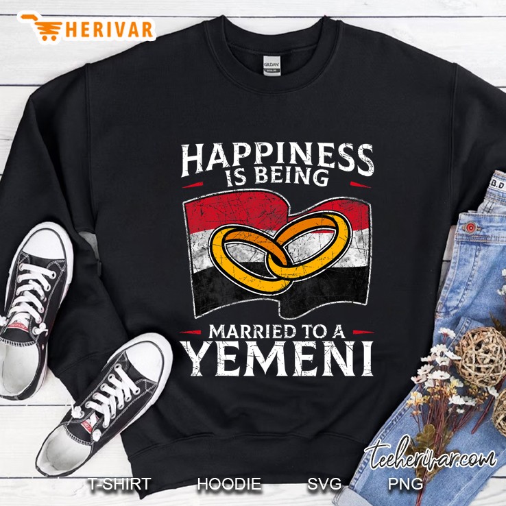 Yemeni Wedding Yemen Heritage Roots Yemenite Flag Married Sweatshirt