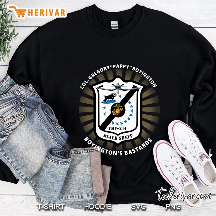 Col. Greg Pappy Boyington Black Seep Squadron Sweatshirt
