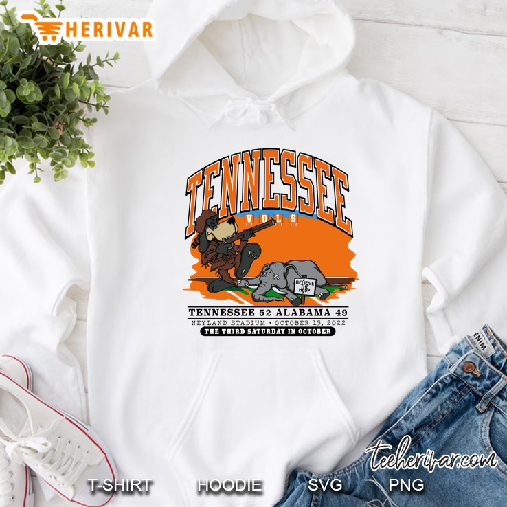 Tennessee Vols 52 Alabama 49 The Third Saturday In October Hoodie