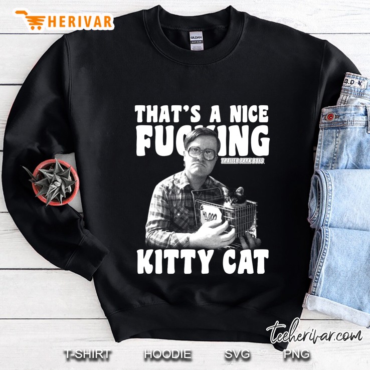 Trailer Park Boys Bubbles Kitty Cat Graphic Sweatshirt