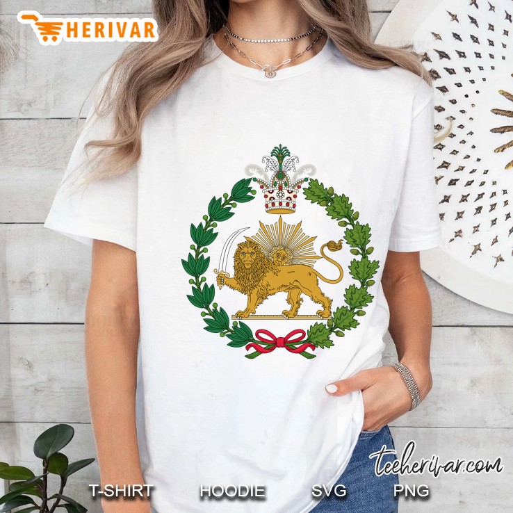 Shir O Khorshid Qajar Dynasty Imperial Emblem Persian Ladies Tee