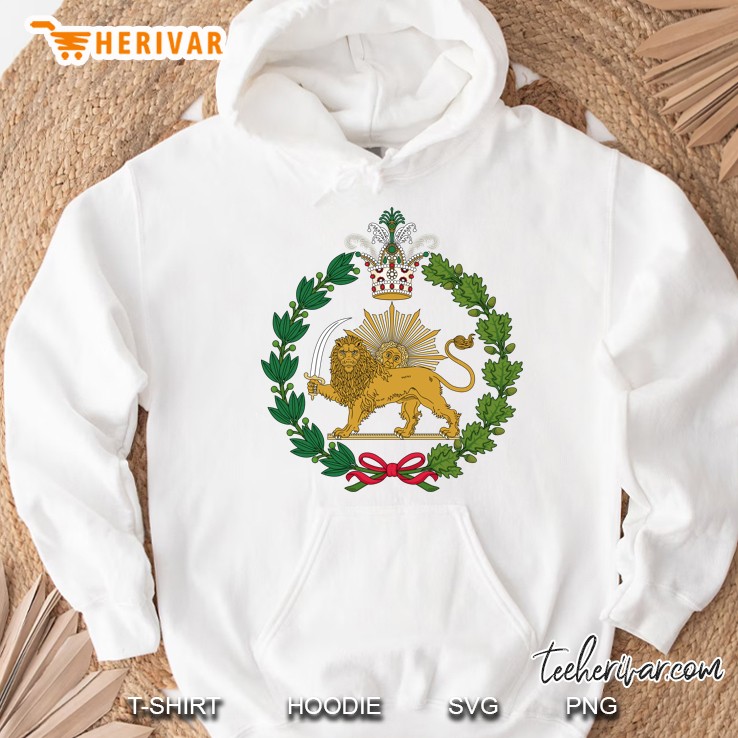 Shir O Khorshid Qajar Dynasty Imperial Emblem Persian Hoodie