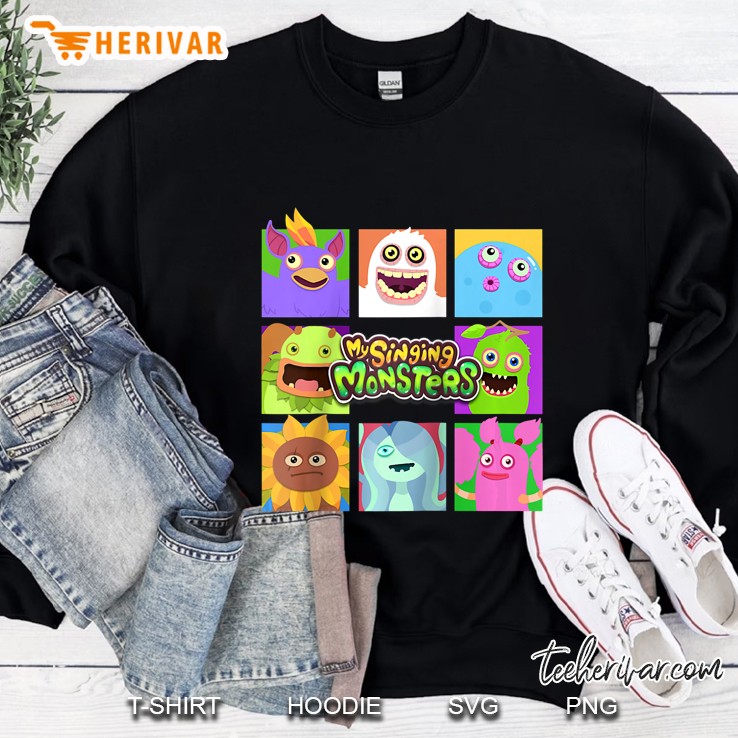 Monster Mash My Singing Monsters Raglan Baseball Sweatshirt