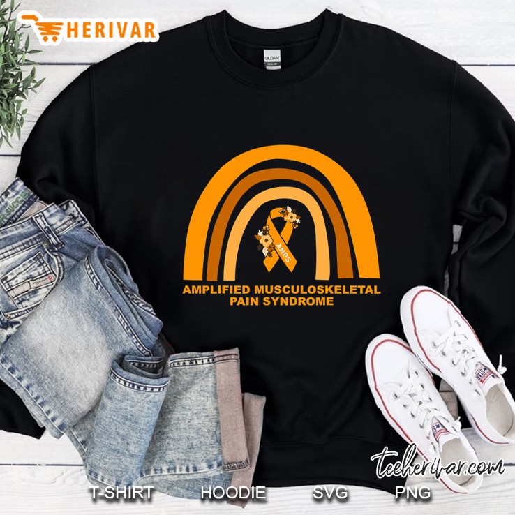 Amplified Musculoskeletal Pain Syndrome Amps Orange Rainbow Sweatshirt