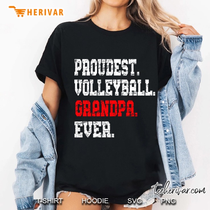 Custom Volleyball Grandpa Tshirt, Best Grandpa Ever Gift Ladies Tee