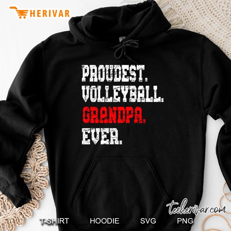 Custom Volleyball Grandpa Tshirt, Best Grandpa Ever Gift Hoodie