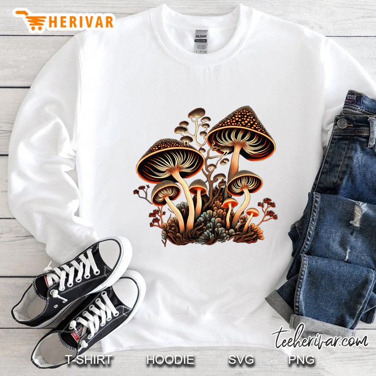 Cottagecore Psychedelic Magic Mushrooms Sweatshirt